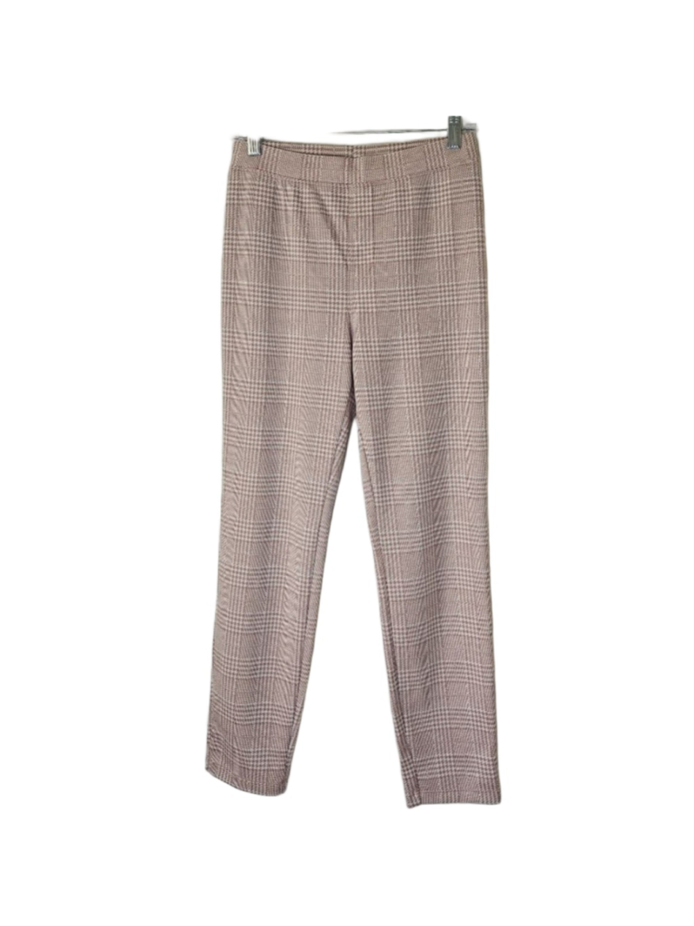 Halara Flex™️ High-waisted Pocket Houndstooth Plaid Skinny Work Pants M Pink - Picture 6 of 12
